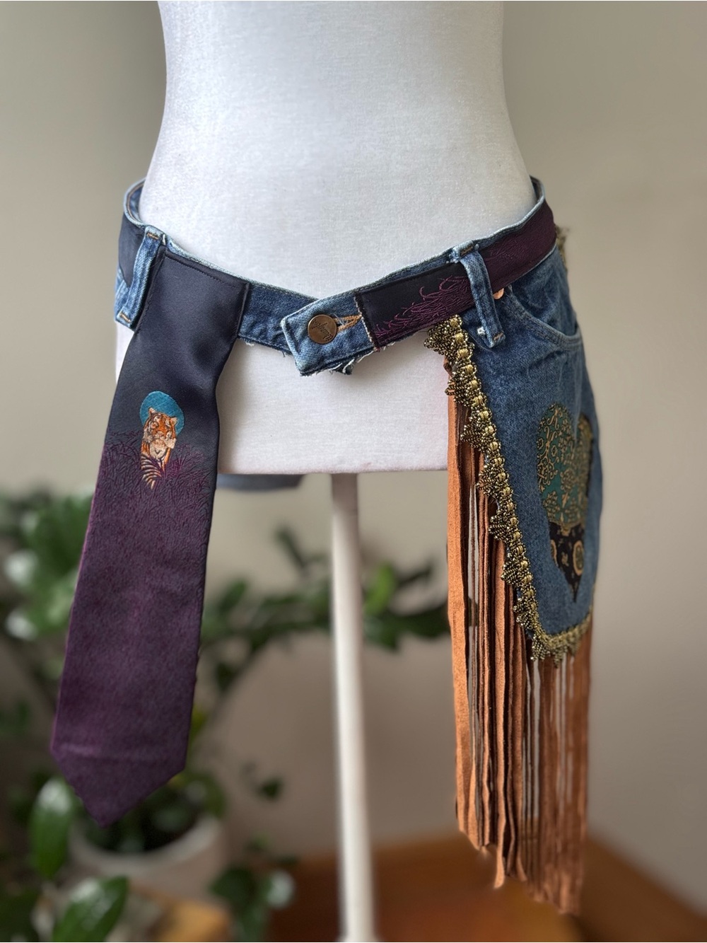 B1 Custom Upcycled Boho Fanny Belt